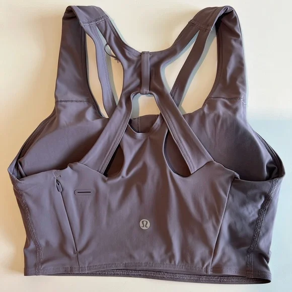 SIZE 6 Lululemon Stash It Bra *Medium Support, B/C Cup DUSKY LAVENDER